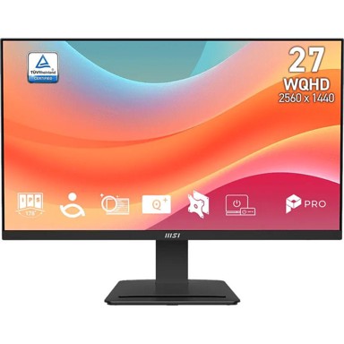 MSI Monitor PRO MP273Q E7, 27", 2560 x 1440, IPS, 75 Hz, crna